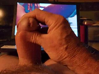 Cumming for aziansecret88's big cock in tribute video
