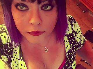 Fat and horny British domme Tina Snua smokes while dominating her submissive