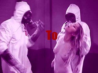 Blonde babe Kenzie Ann gets her throat fucked in slow motion