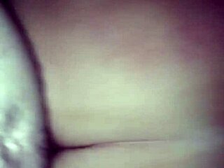 Amateur with big booty gets her pussy full of cum from behind