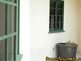Cute blonde gets her tight asshole stretched by a big cock