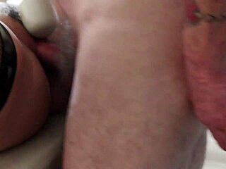 Sandra Moore, a young amateur MILF, is tied up and fucked with a Hitachi