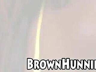 Amateur Ebony Babe Gets Her Tits Fucked by a Monster Cock