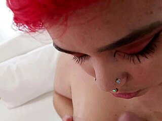 Hairy Luna Berry's Big Boobs and Pierced Nipples in a POV Video