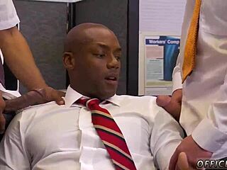 Gay sex with a fat black teen in a hot gay porn video
