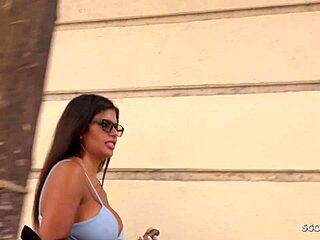 German scout and Latina Sheila Ortega engage in tit play
