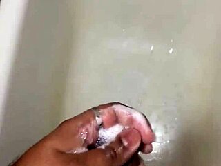 Watch a black cock get a big cock blowjob and cum