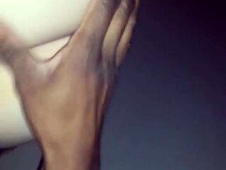 Interracial amateur couple enjoys outdoor sex with a big black cock