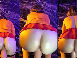 Velma's big ass gets pounded by a huge cock in Halloween porn