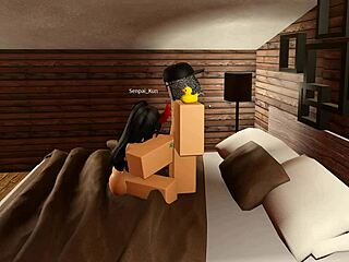Roblox whore enjoys swallowing my cum