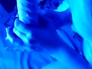 Amateur girl gives a hot blowjob to a huge toy