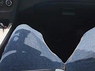 Sucking a Sweaty Monster Cock in Hot Car
