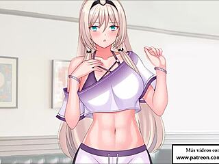 Spanish anime character leads you to pleasure with audio jerk off instructions