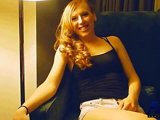 Behind-the-scenes interview with Shiri Allwood, a transsexual performer