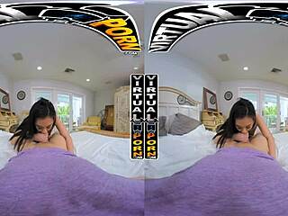 Virtual reality blowjob compilation featuring Selina Moon, Clara Trinity, and Kimmy Kimm