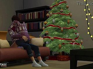 Liberty Lee's sensual adventure in The Sims 4 during winter break