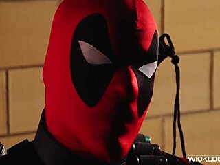 Brunette babe gets fingered and fucked by Wolverine in HD video