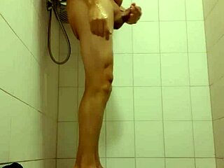 Monster cock gets a pleasure from fingering and masturbation