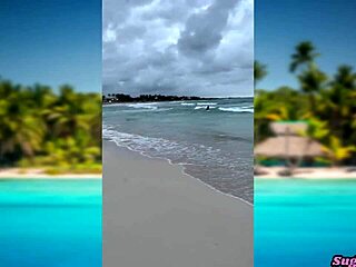 Dominican MILFs Nataligreen and Sugarnadya share their intimate holiday experiences
