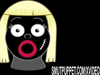 Interracial compilation of a blonde fuck doll giving deep throat and monster cock
