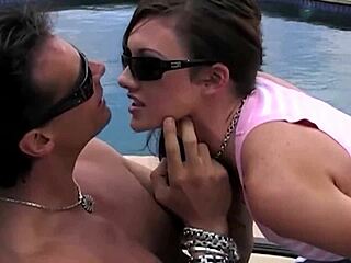 A couple takes advantage of an empty public pool for pool sex and anal play