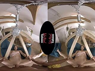 VR porn experience with a taboo twist featuring a Croatian beauty
