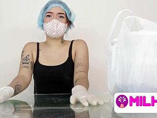 A stunning Latina seeks pleasure from a large black cock