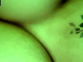 Mobile phone user tests out live cam with big-titted amateur