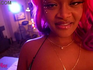 African man with a big cock gives a blowjob and gets a great dick after leaving a party