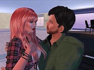 A wild threesome in the virtual world of Second Life