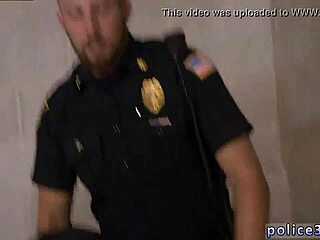 Gay doctor and officer engage in steamy outdoor sex