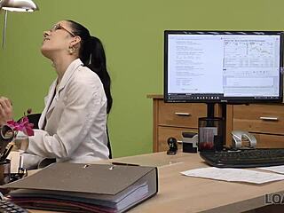 A young Czech woman seeks financial assistance and engages in sexual activity in a professional setting