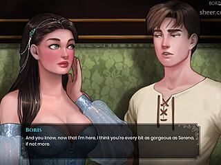 New hentai game features a busty character in distress