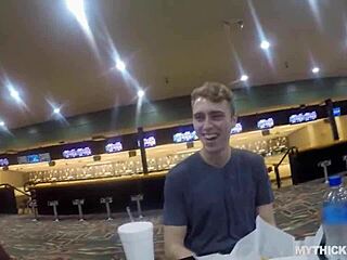 Busty amateur with big ass gets pounded after bowling