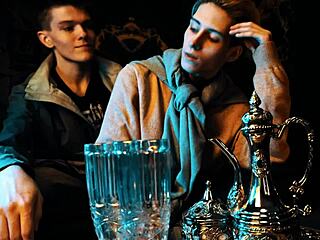 After-school hangout turns into steamy gay sex session between young students