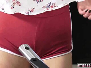 Pervert group sex with young brunette and her first time with family