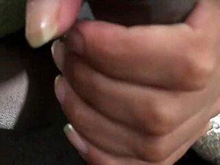 African-American man receives oral pleasure from a young Latina