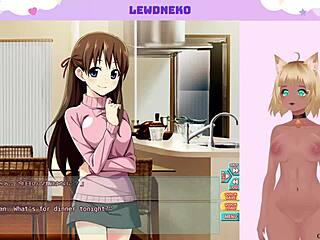 Vtuber Lewdneko indulges in solo play with Japanese-themed hentai