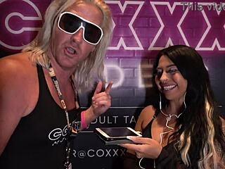 Mia Mor's adult talent agency interview at Miami Exxxotica 2022