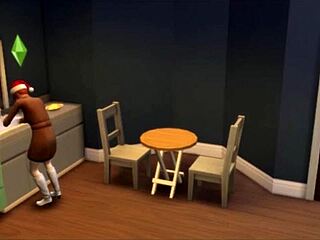 Female solo masturbation with a dash of Sims 4 comedy