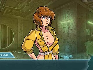 Monster cock meets sexy brunette in anime porn