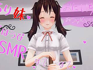 Experience the thrill of Japanese Hentai animation with earphones on for an immersive Asmr experience