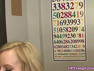 Teen stepsister pleasures herself in class