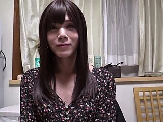 A transgender person indulges in self-pleasure in a public setting for their initial experience