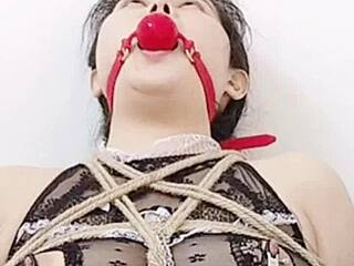 Witness the intensity of BDSM as a submissive is bound and forced to climax