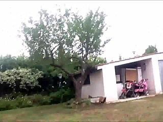 Amazing and uninhibited girl peeing all over the place
