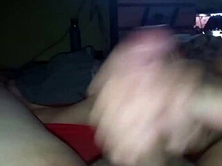 Argenta surprises me while I'm viewing porn and chooses to masturbate until she receives all my cum
