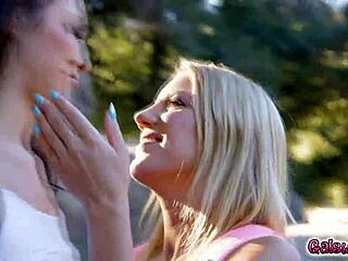 Candice Dare and Bella Rolland engage in passionate lesbian sex