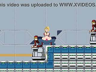 Blonde beauty indulges in erotic forby act with multiple partners in new hentai game