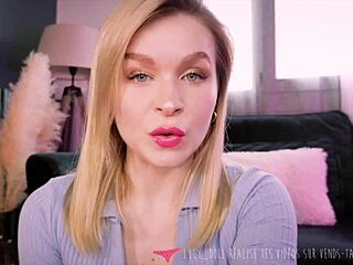 Get off to a wet and sexy French blonde's thong - Lucy Sanivy